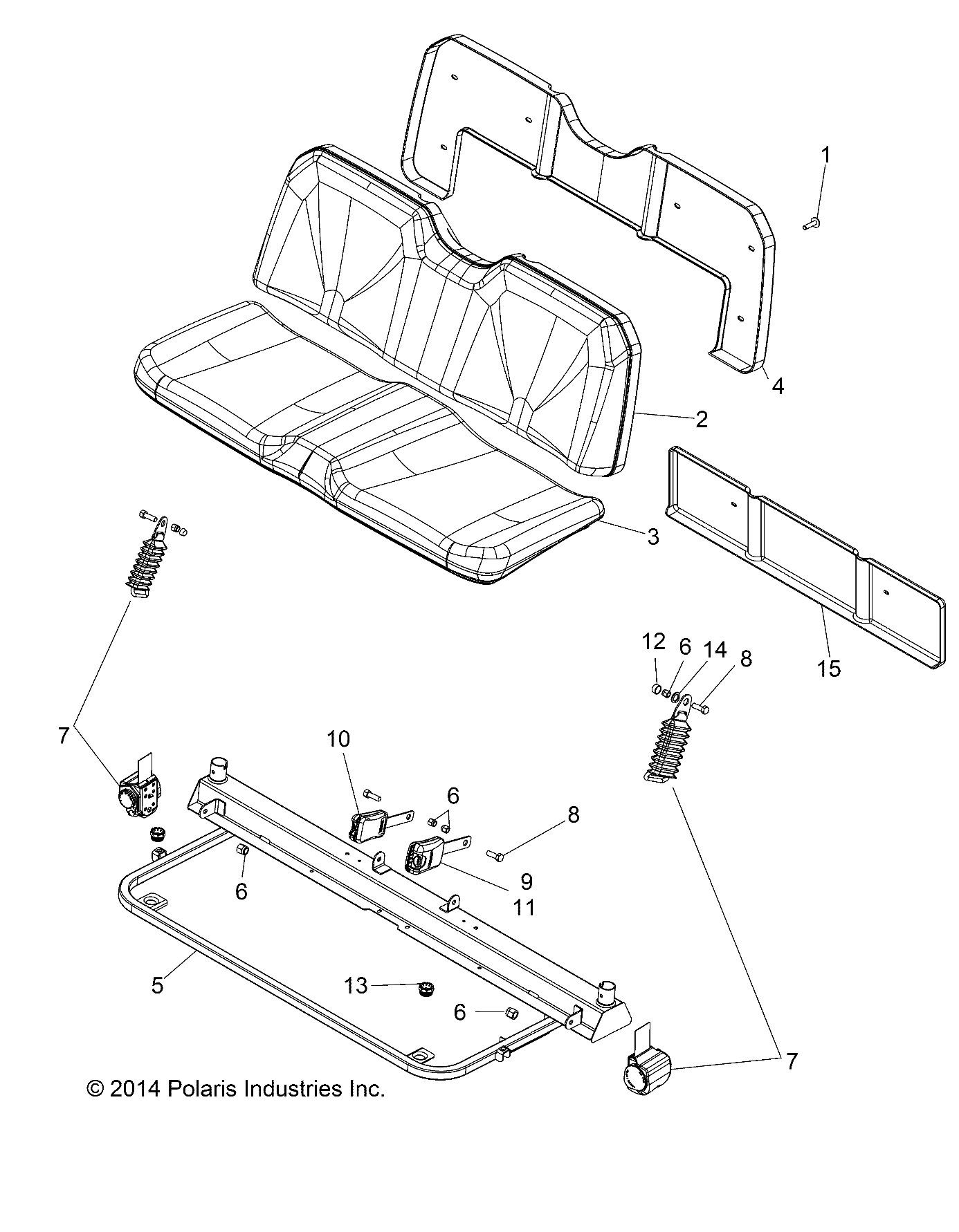 BODY, SEAT - R15RNA57AA/AC/AR/E57AS (49RGRSEAT15570MC)