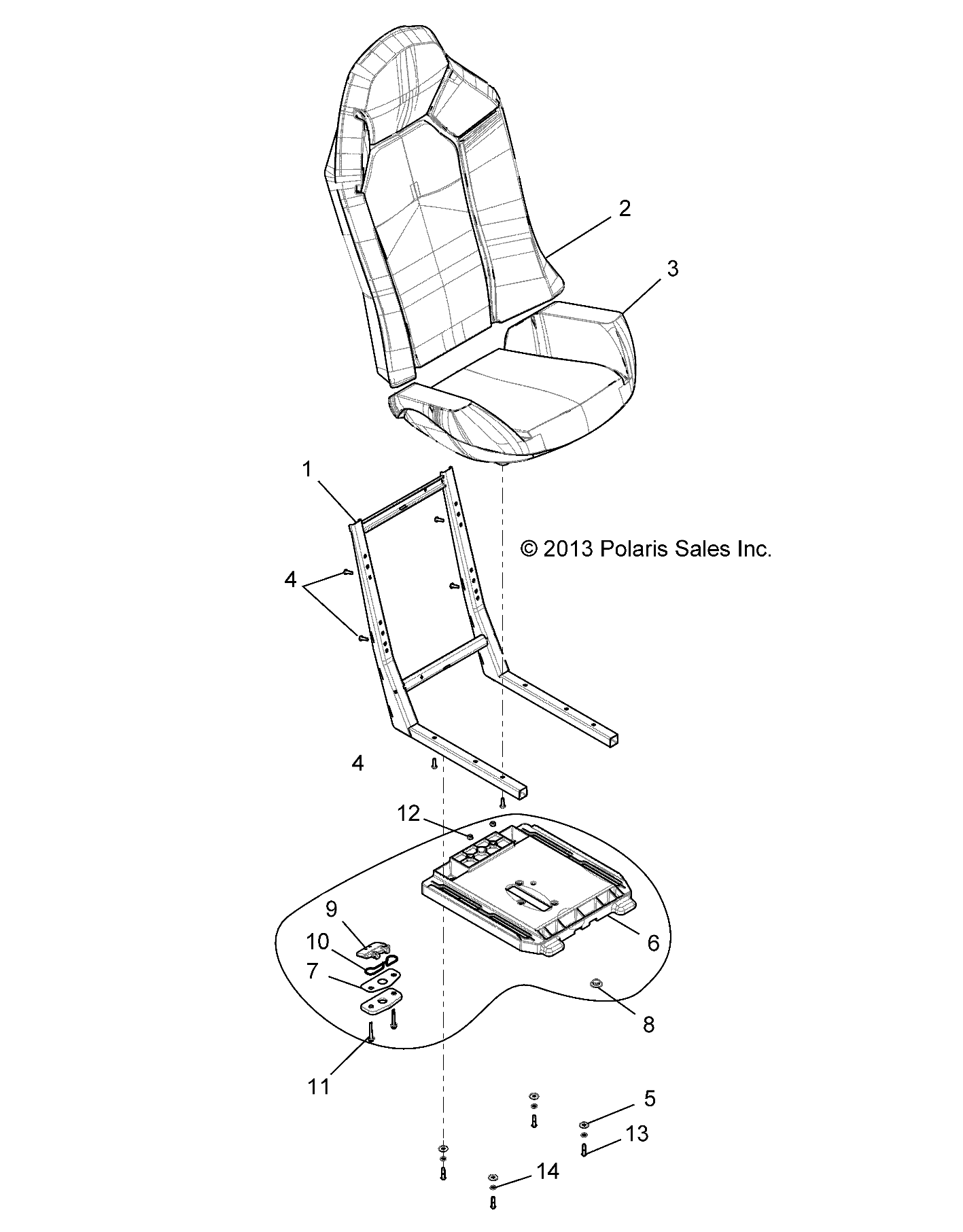 BODY, SEAT ASM. - Z15VAA87AJ/AC (49RGRSEAT15Z90050)