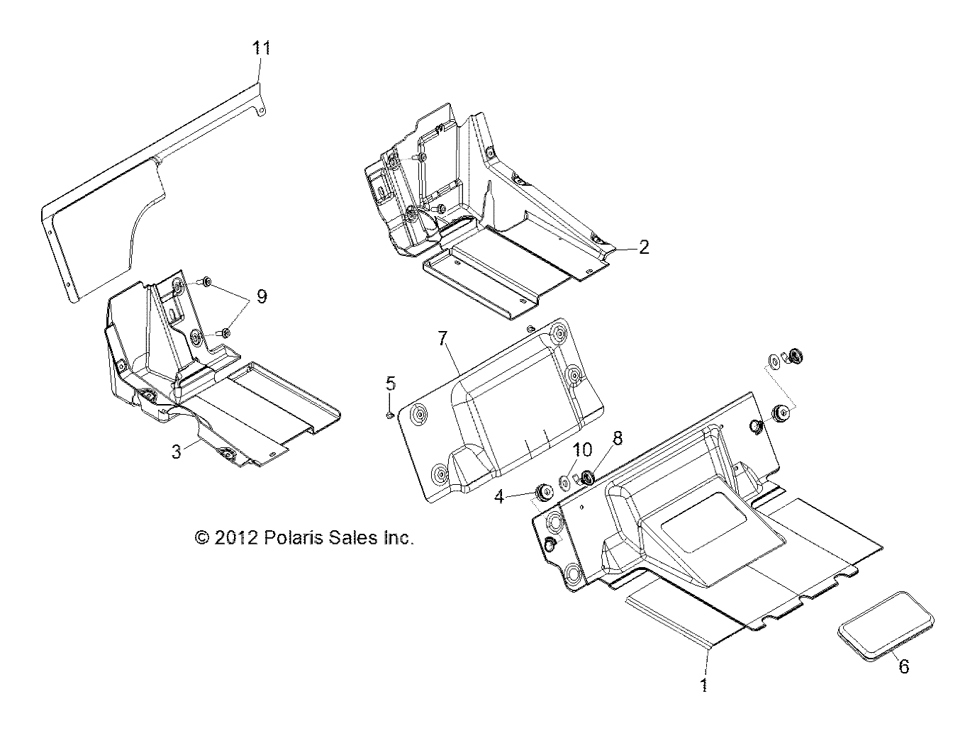 BODY, SEAT DIVIDER - R13XT9EAL (49RGRSEATDVD13JAGX)