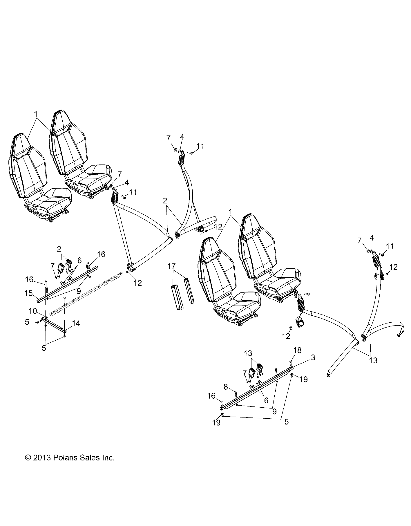 BODY, SEAT MOUNTING and BELTS - Z14XT9EFX (49RGRSEATMTG14ZXP4I)