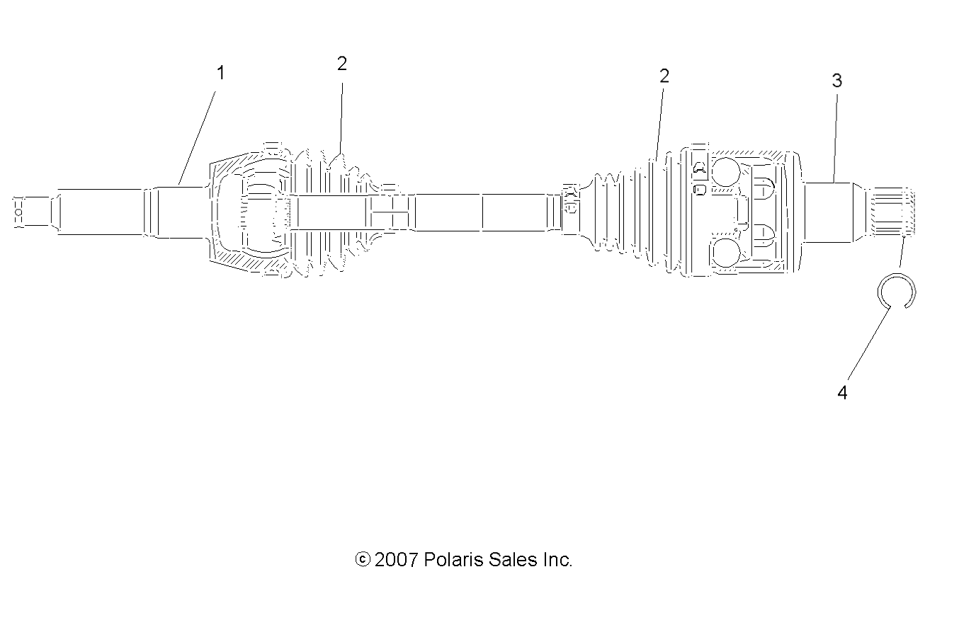 DRIVE TRAIN, REAR DRIVE SHAFT - R08RB50AA (49RGRSHAFTDRIVERR08500EFI)