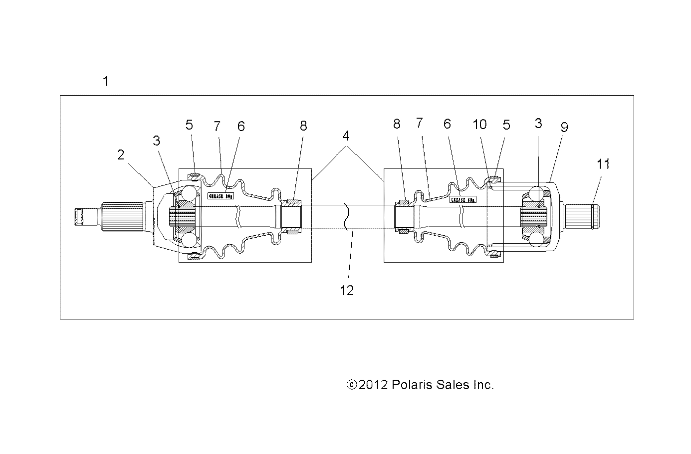 DRIVE TRAIN, FRONT HALF SHAFT - R19RT_87 ALL OPTIONS (49RGRSHAFTDRV13900XP)