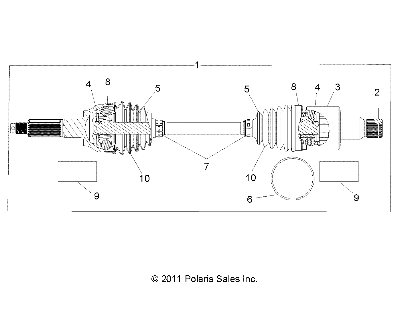 DRIVE TRAIN, REAR HALF SHAFT - A15DAA32EA/EJ (49RGRSHAFTDRIVERR12RZR570)