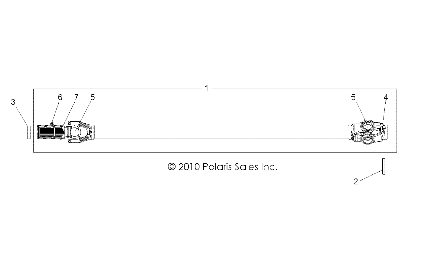 DRIVE TRAIN, FRONT PROP SHAFT - R12VE76AB/AD/AE/AJ/AO (49RGRSHAFTPROP11RZRS)