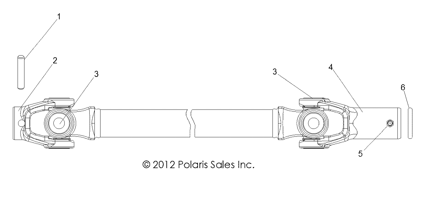 DRIVE TRAIN, FRONT PROP SHAFT - R13TH76/7E ALL OPTIONS (49RGRSHAFTPROP13800EFI)