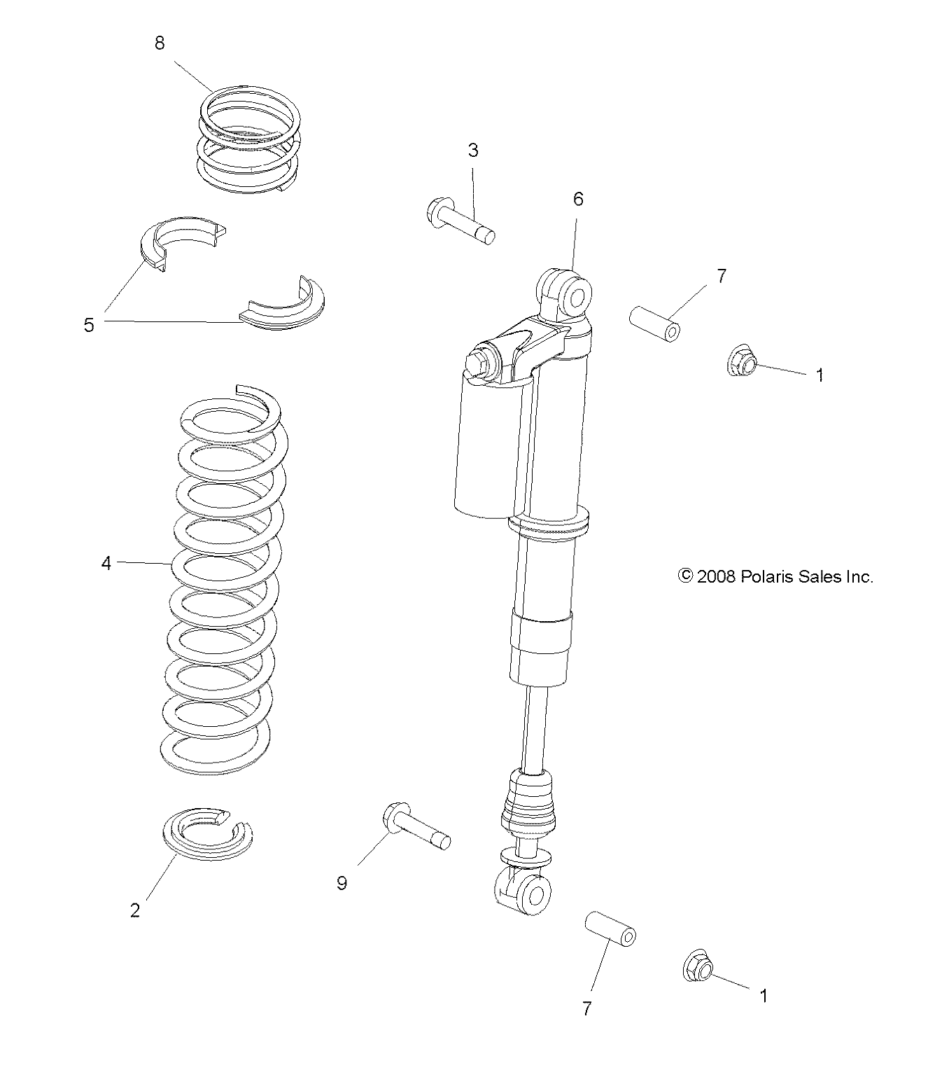 SUSPENSION, FRONT SHOCK MOUNTING - R09VH76FX (49RGRSHOCKMTG09RZRI)