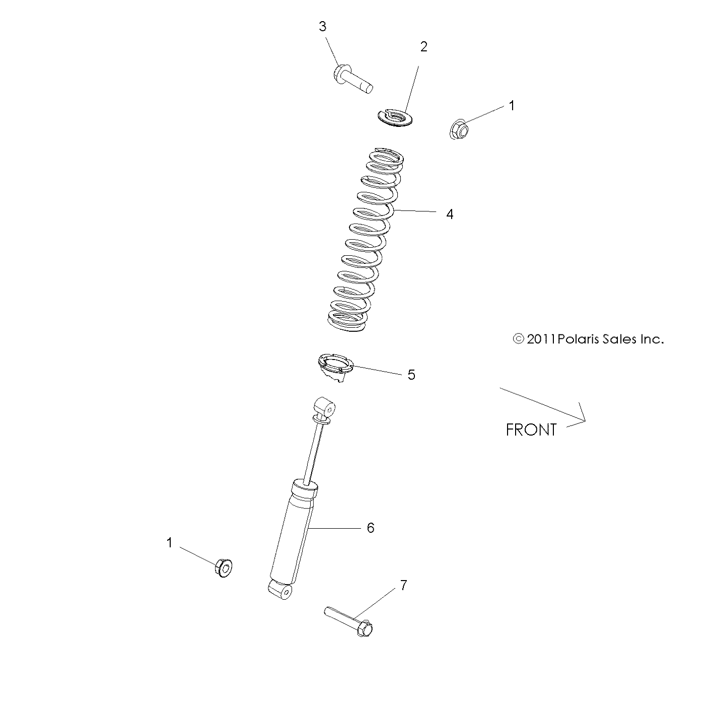 SUSPENSION, FRONT SHOCK MOUNTING - Z18VHA57B2 (49RGRSHOCKMTG12RZR570)