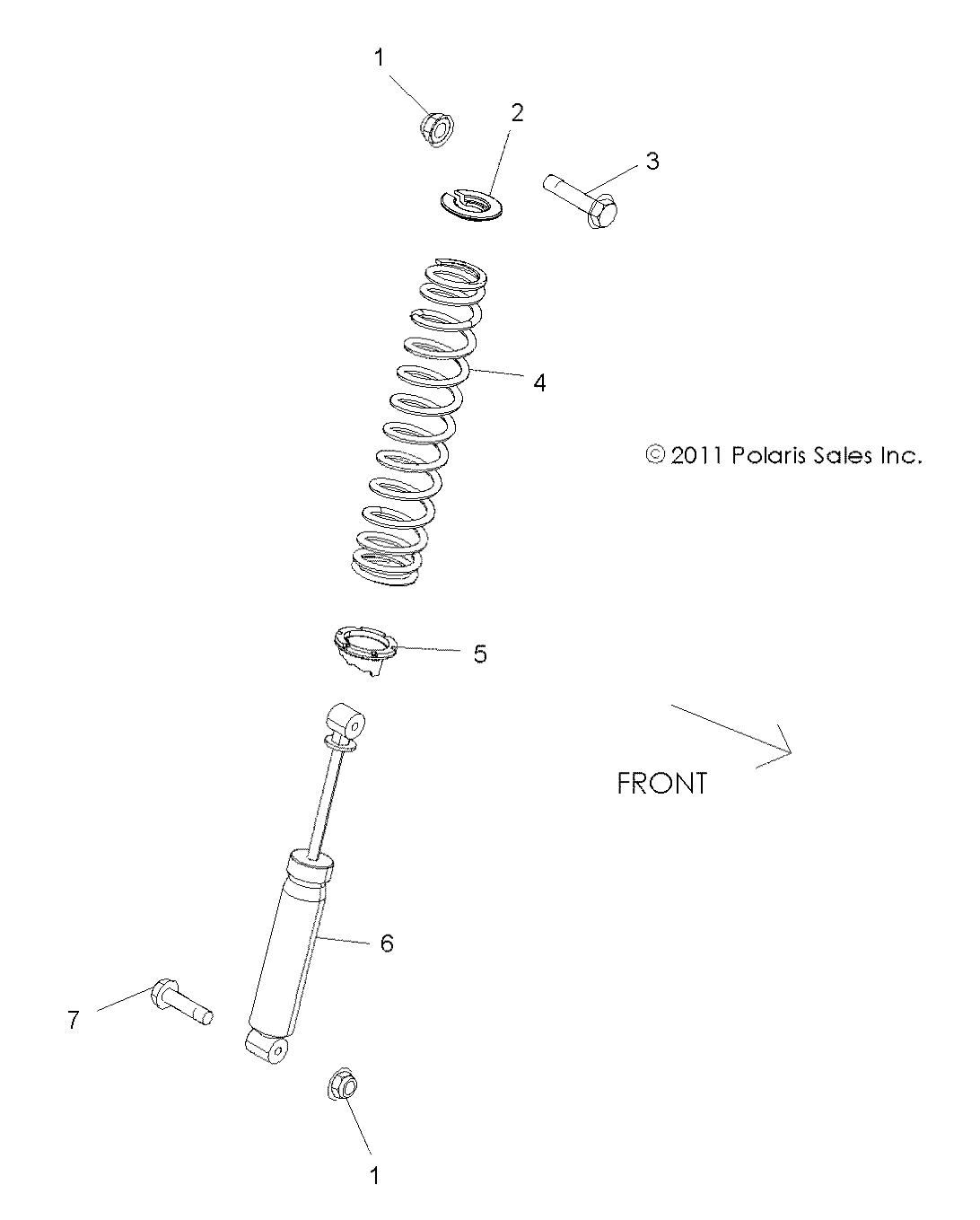 SUSPENSION, REAR SHOCK MOUNTING - A17DAE57AM (49RGRSHOCKMTGRR12RZR570)