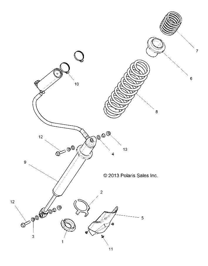 SUSPENSION, REAR SHOCK MOUNTING - Z15VFE99AT/AV/AP (49RGRSHOCKMTGRR14RZR1000)