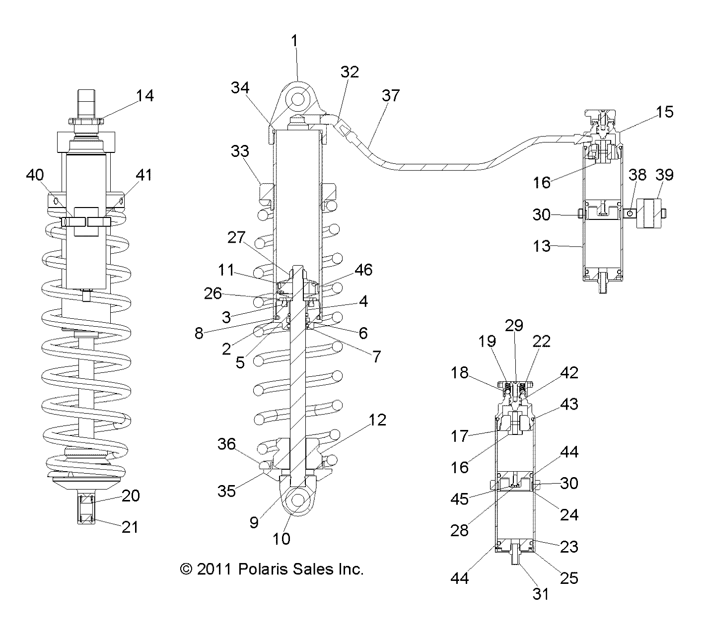 SUSPENSION, REAR SHOCK - R12TH76AI/AIC (49RGRSHOCKRR1823887)