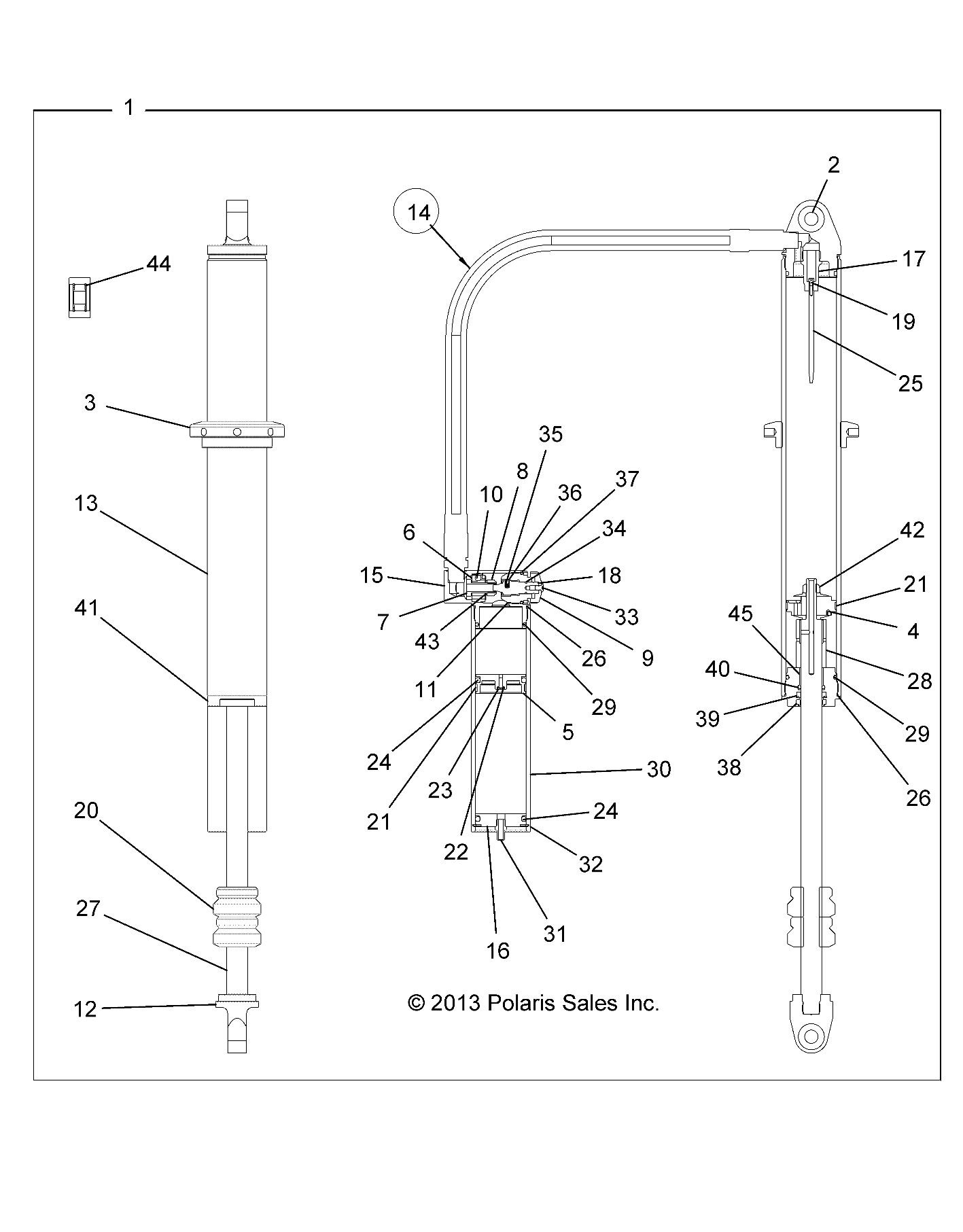 SUSPENSION, REAR SHOCK - Z15VFE99AT/AV/AP (49RGRSHOCKRR7044087)