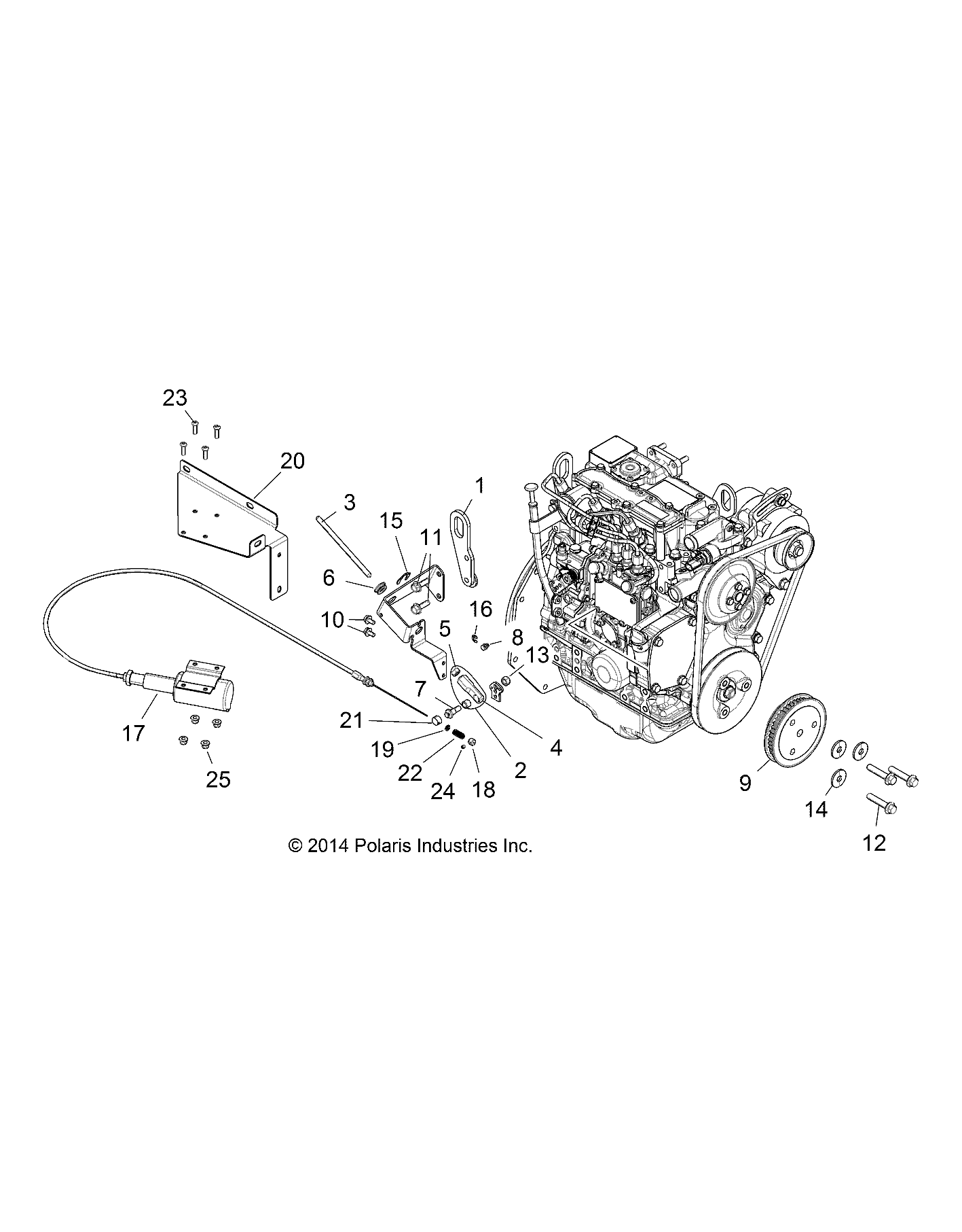 ENGINE, HIGH IDLE - R14WH9EMD (49RGRSPEED14HIP)