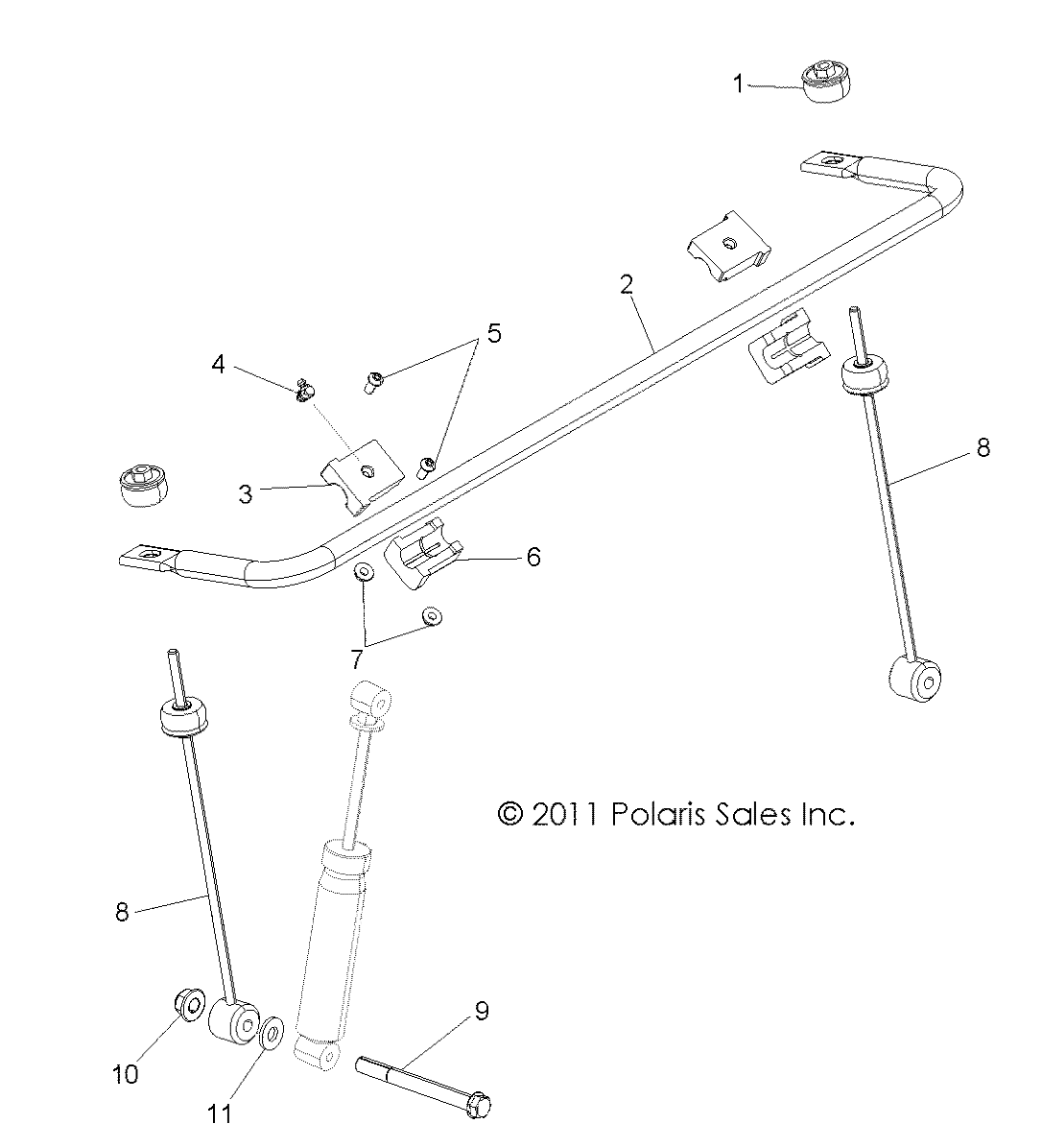 SUSPENSION, STABILIZER BAR, FRONT - R12VH76AB/AD/AF/AH/AI/AJ/AM/EAB/EAS (49RGRSTABILIZERFRT12RZR)