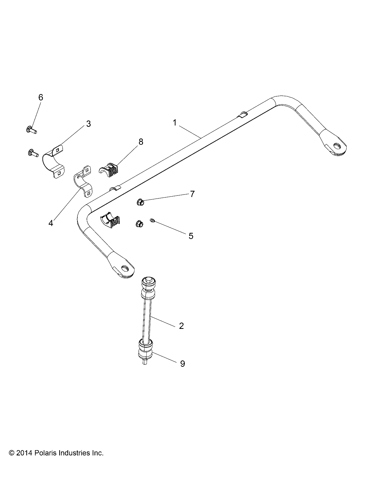 SUSPENSION, STABILIZER BAR - R20CDA57A1/B1 (49RGRSTABILIZERFRT15570)