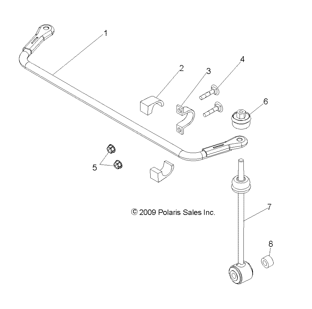 SUSPENSION, REAR STABILIZER BAR - R10TH50AG/AR (49RGRSTABILIZERRR108004X4)