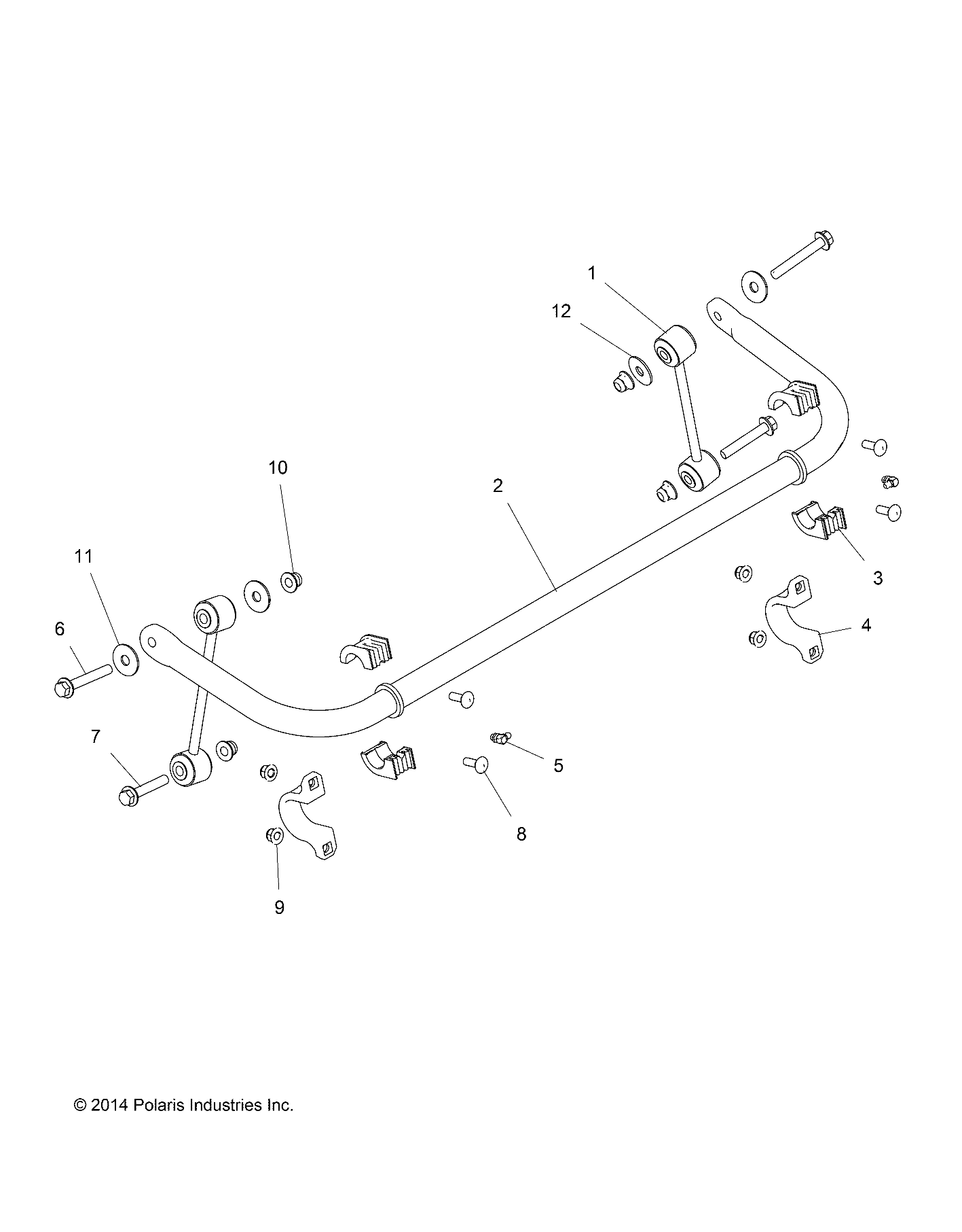 SUSPENSION, STABILIZER BAR, REAR - Z16VFE99AF/AS/AM/M99AM (49RGRSTABILIZERRR1510004)