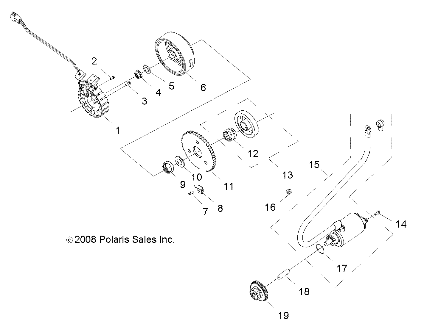 ENGINE, STARTING MOTOR - A09VA17AA/AD (49RGRSTARTINGMTR09RZR170)