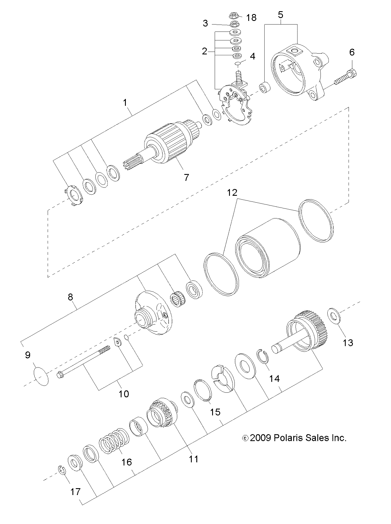 ENGINE, STARTING MOTOR - R13RH45AG (49RGRSTARTINGMTR10)