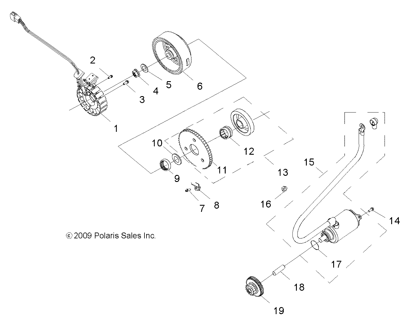 ENGINE, STARTING MOTOR - A10VA17AA/AD (49RGRSTARTINGMTR10RZR170)