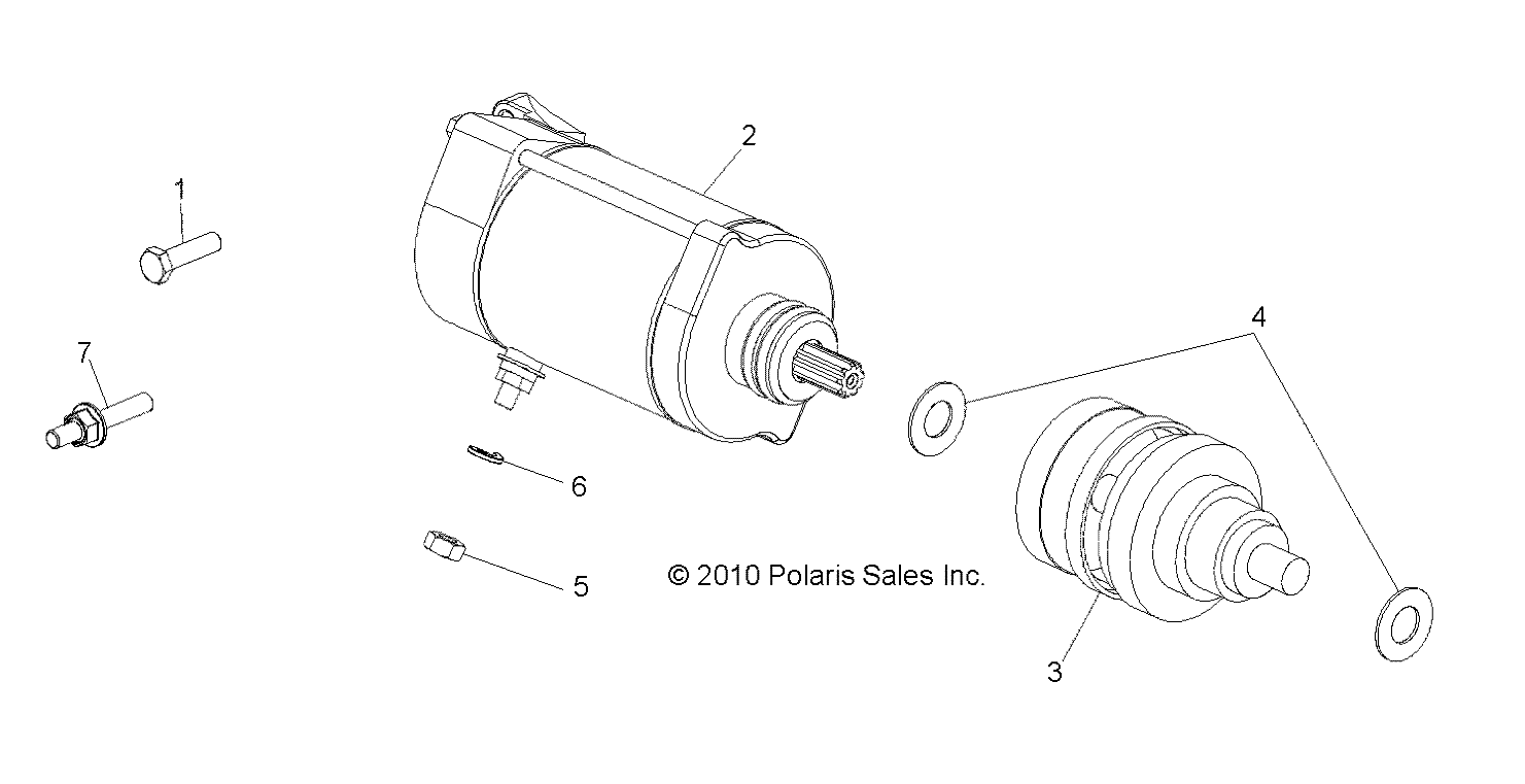 ENGINE, STARTING MOTOR - R11WH76AG/AR/WY76AE/AH/AJ (49RGRSTARTINGMTR118004X4)