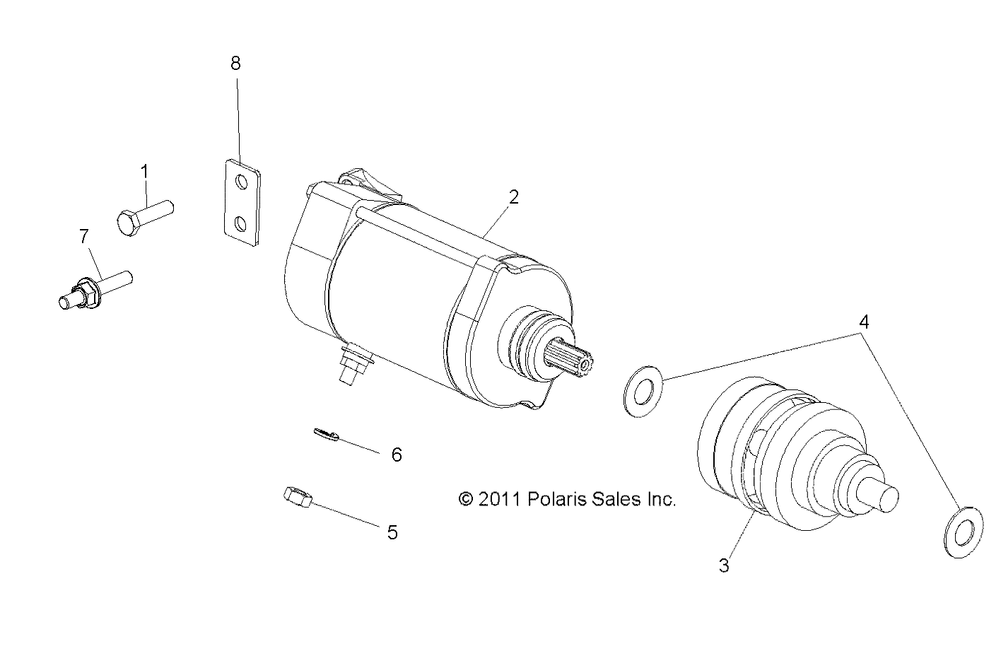 ENGINE, STARTING MOTOR - R12WH76AG/AR/EAH/EAV/EAW (49RGRSTARTINGMTR12CREW)