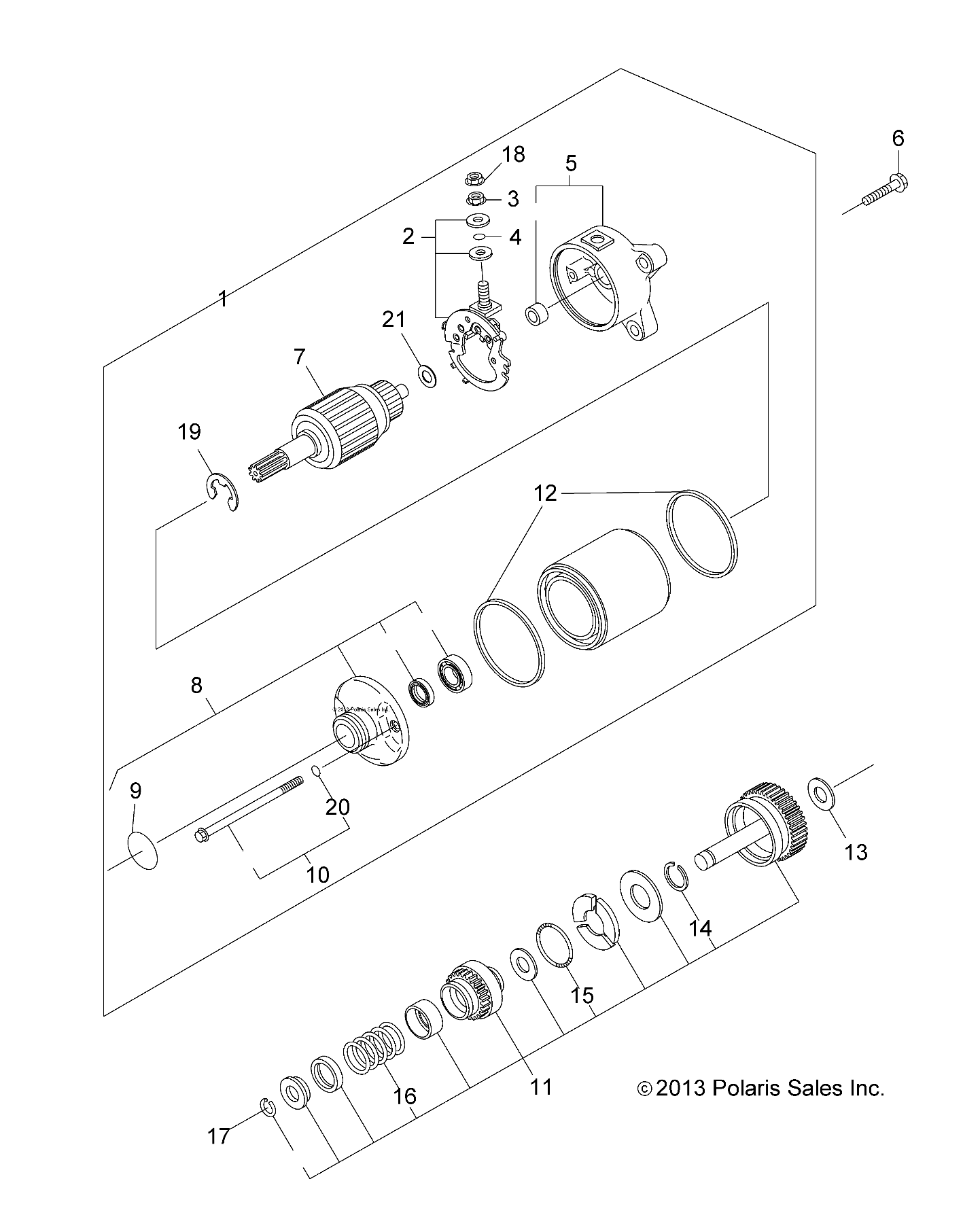 ENGINE, STARTING MOTOR - R14RH45AA (49RGRSTARTINGMTR14400)