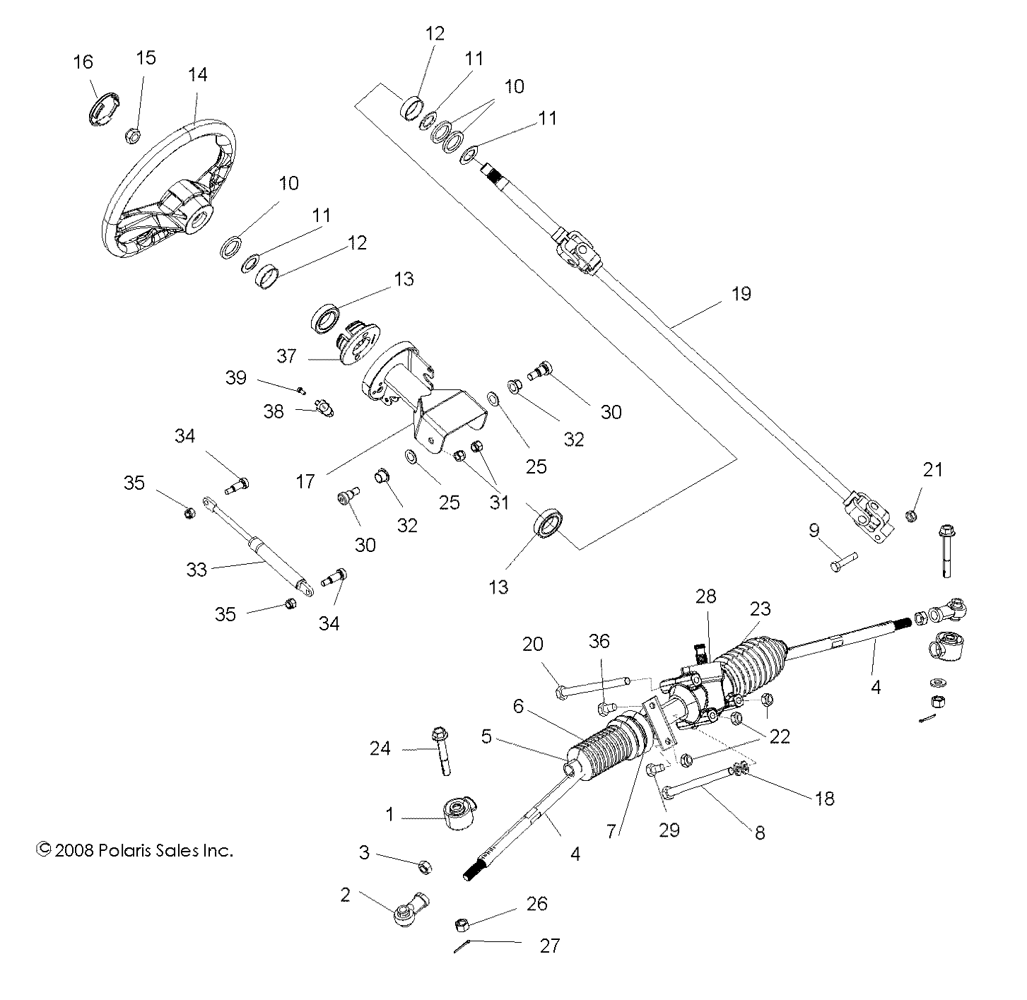 STEERING, STEERING ASM. - R09VH76FX (49RGRSTEERING09RZRI)