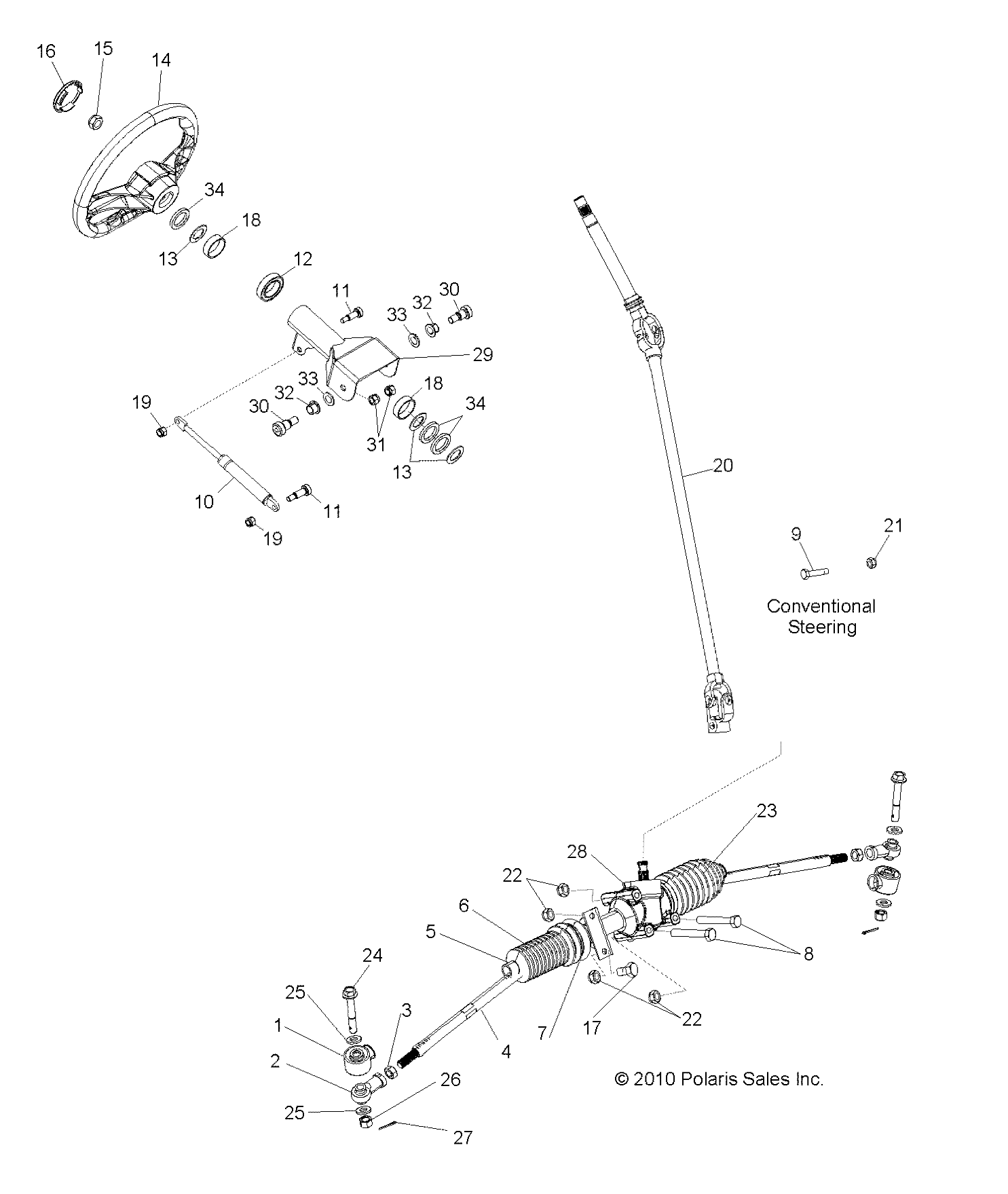 STEERING, STEERING ASM. - R14HR76AA/AJ (49RGRSTEERING116X6)