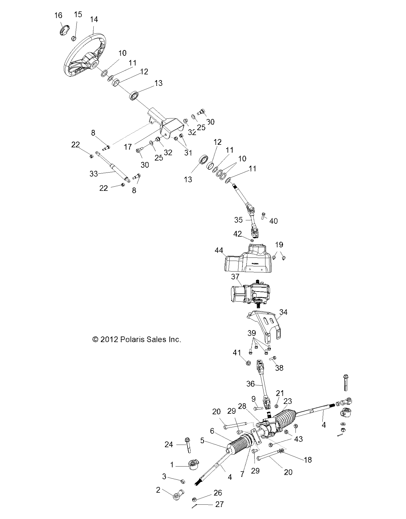 STEERING, STEERING ASM. - R13XT9EAL (49RGRSTEERING13JAGX)