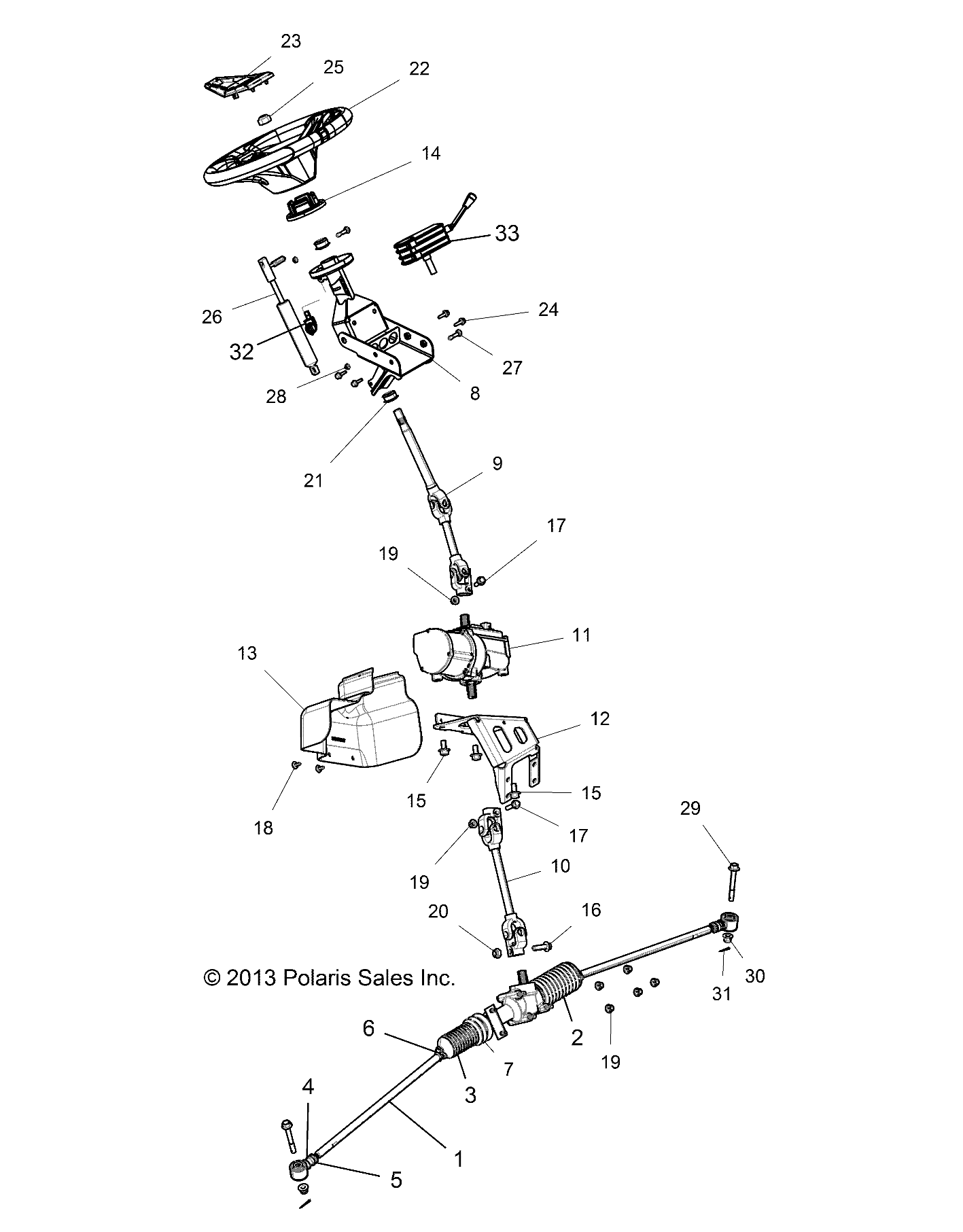 STEERING, STEERING ASM. - Z14ST1EFX (49RGRSTEERING141KI)