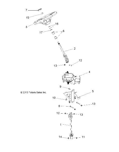 STEERING, POWER STEERING - R14WH6EAT (49RGRSTEERING14570CREWPWR)