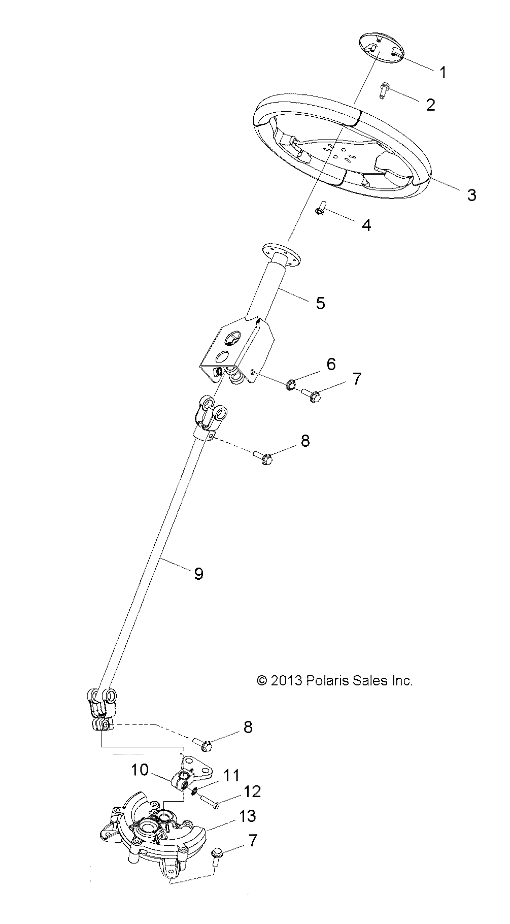 STEERING, POST - Z19YAV17N2/N4 (49RGRSTEERING14RZR170)