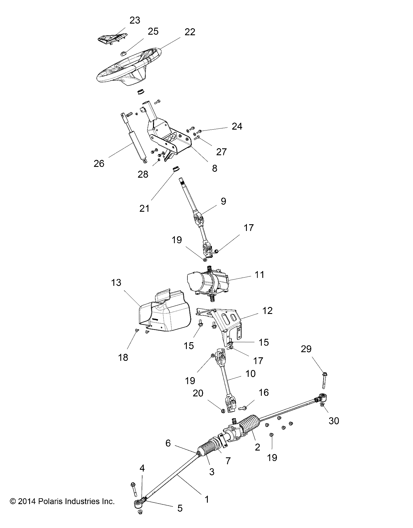 STEERING, STEERING ASM. - Z15VFE99AT/AV (49RGRSTEERING1510004)