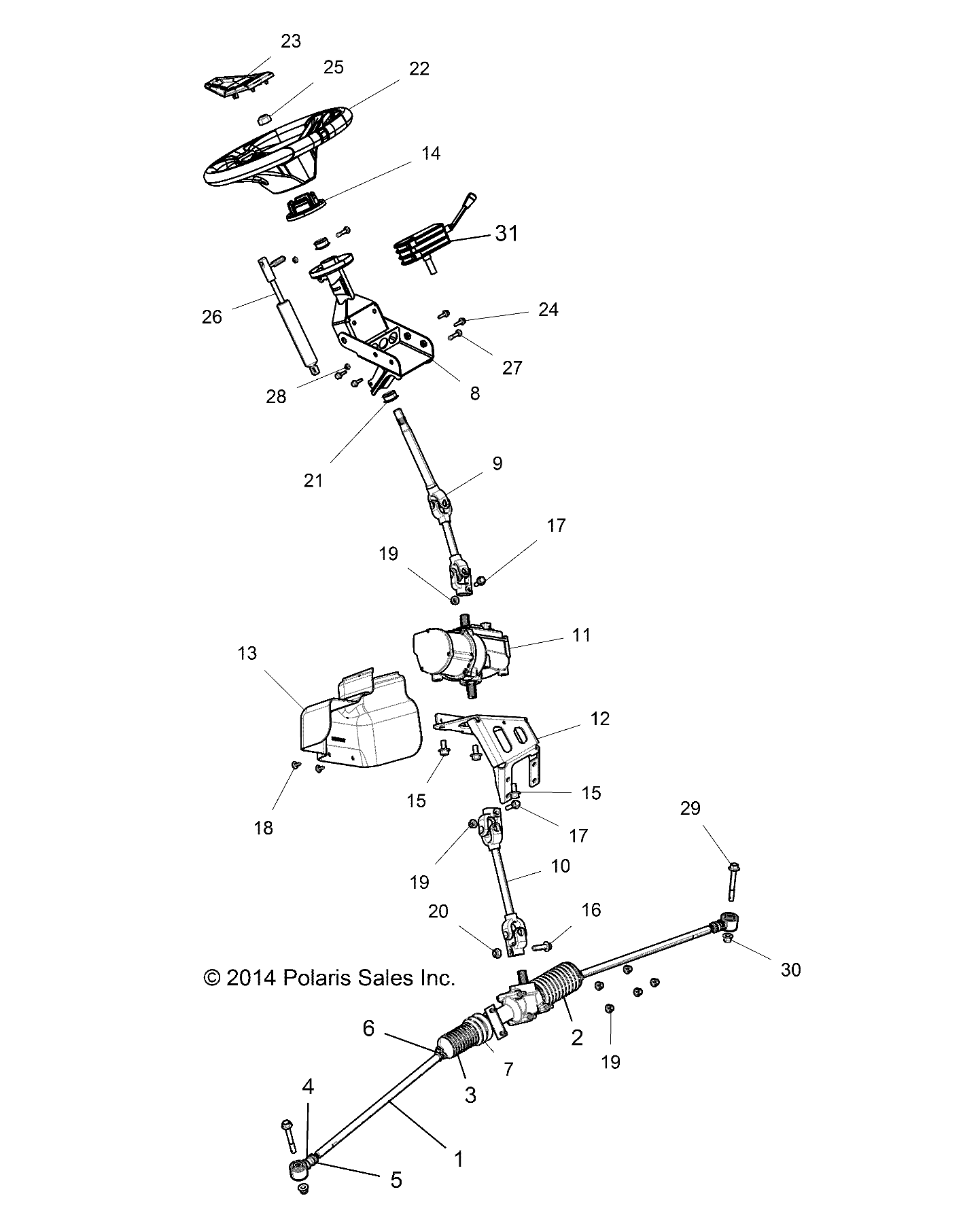 STEERING, STEERING ASM. - Z15VDE99FV (49RGRSTEERING151KEU)