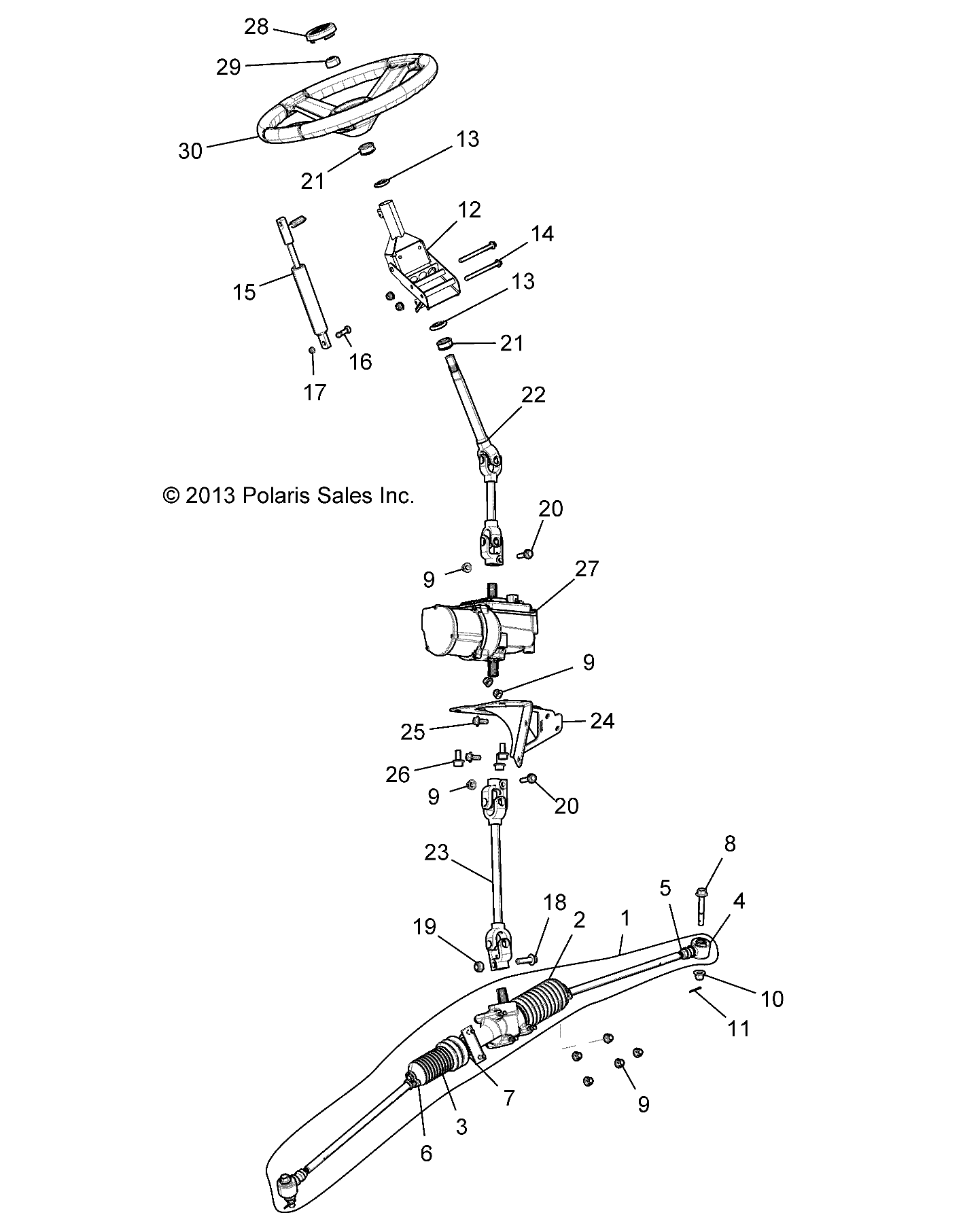 STEERING, STEERING ASM. (EPS) - R18RVE87A9/B9 (49RGRSTEERING15CREPS)