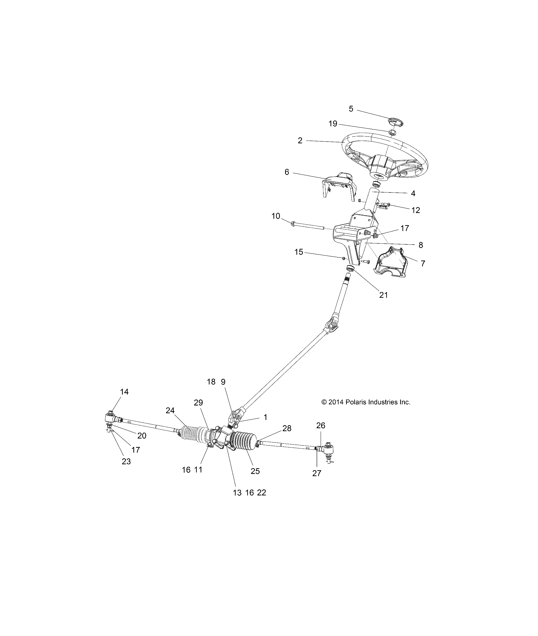 STEERING, STEERING ASM. - R19RMAE4G8/G9 (49RGRSTEERING15EV)