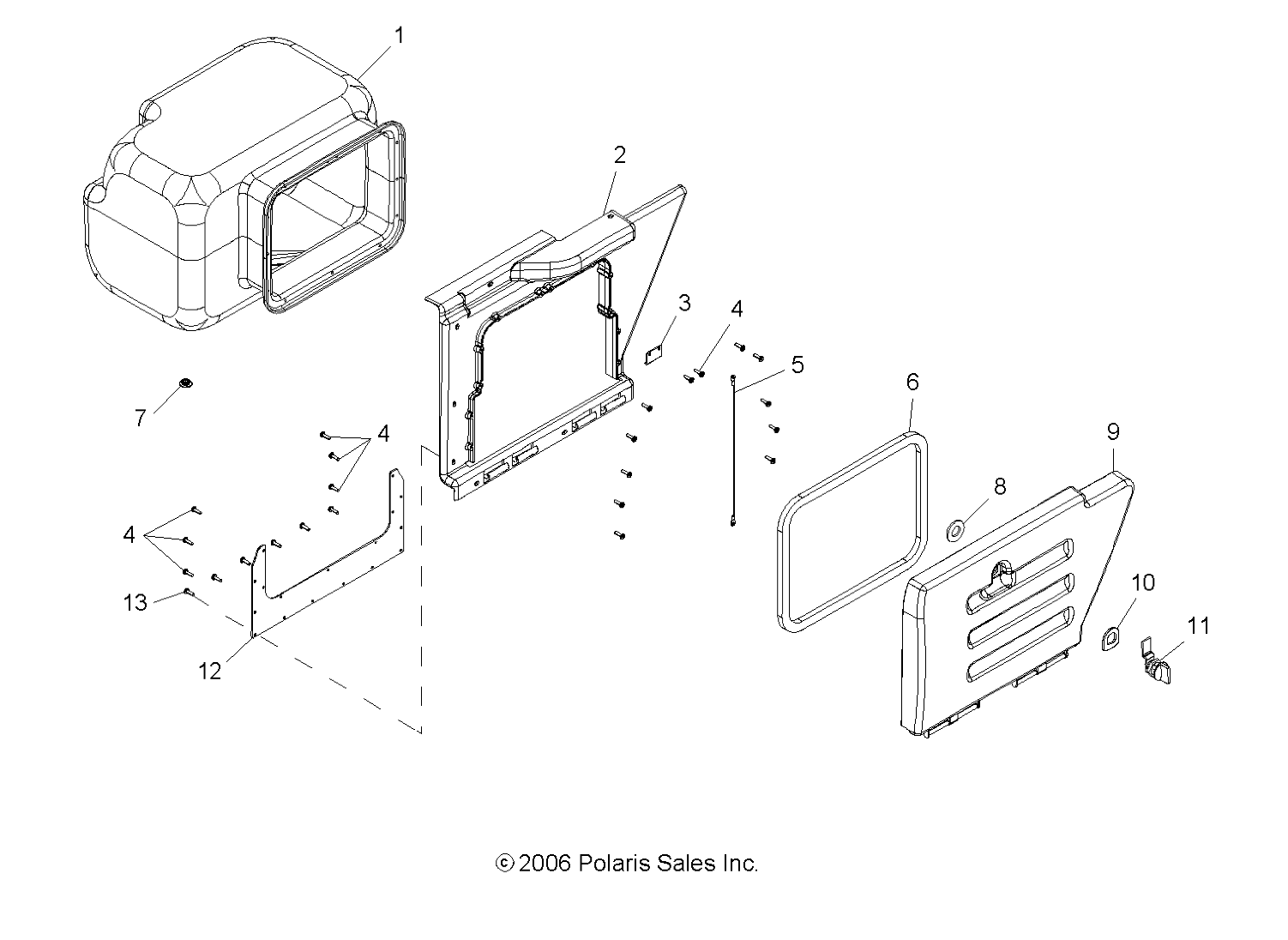 BODY, STORAGE BOX - R08RH68 ALL OPTIONS (49RGRSTORAGE077004X4)