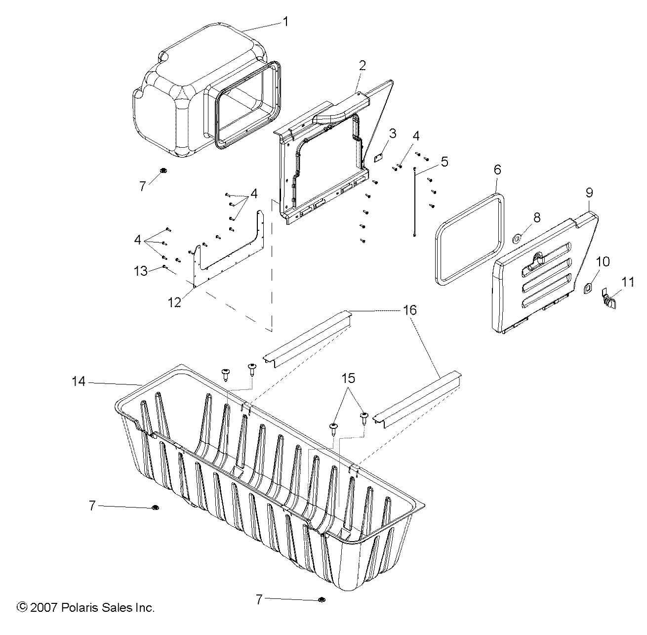 BODY, STORAGE BOX - R08WH68AG/AH/AK/AR (49RGRSTORAGE08CREW)