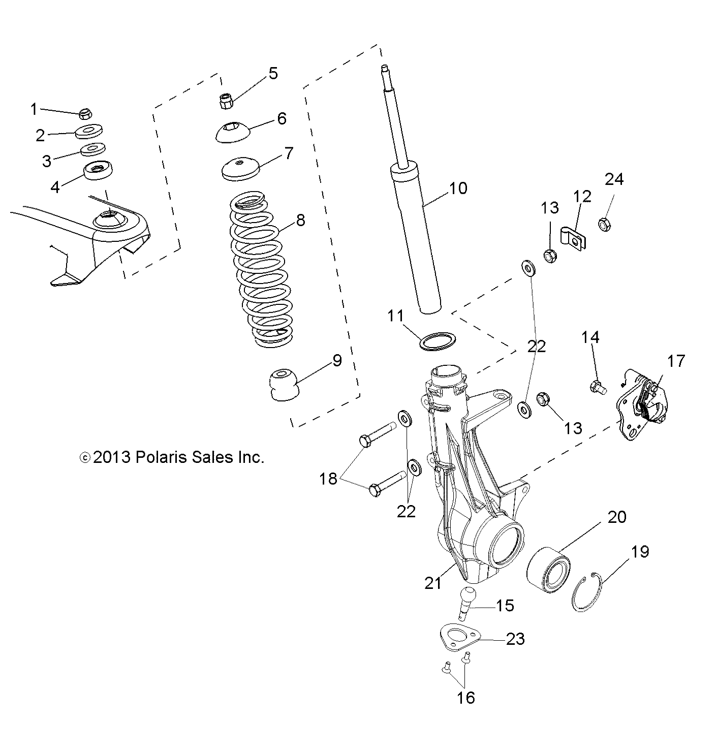 SUSPENSION, FRONT STRUT - R16RMA32A1/A2 (49RGRSUSPFRT14570)