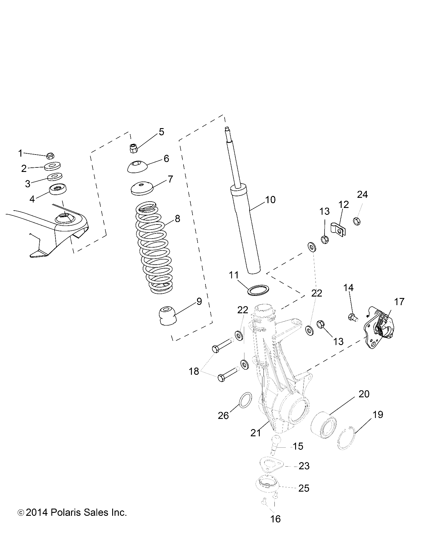 SUSPENSION, FRONT STRUT - R21MAA57F1/F9/SF1/F9/C1/C9/CK (49RGRSUSPFRT15570)