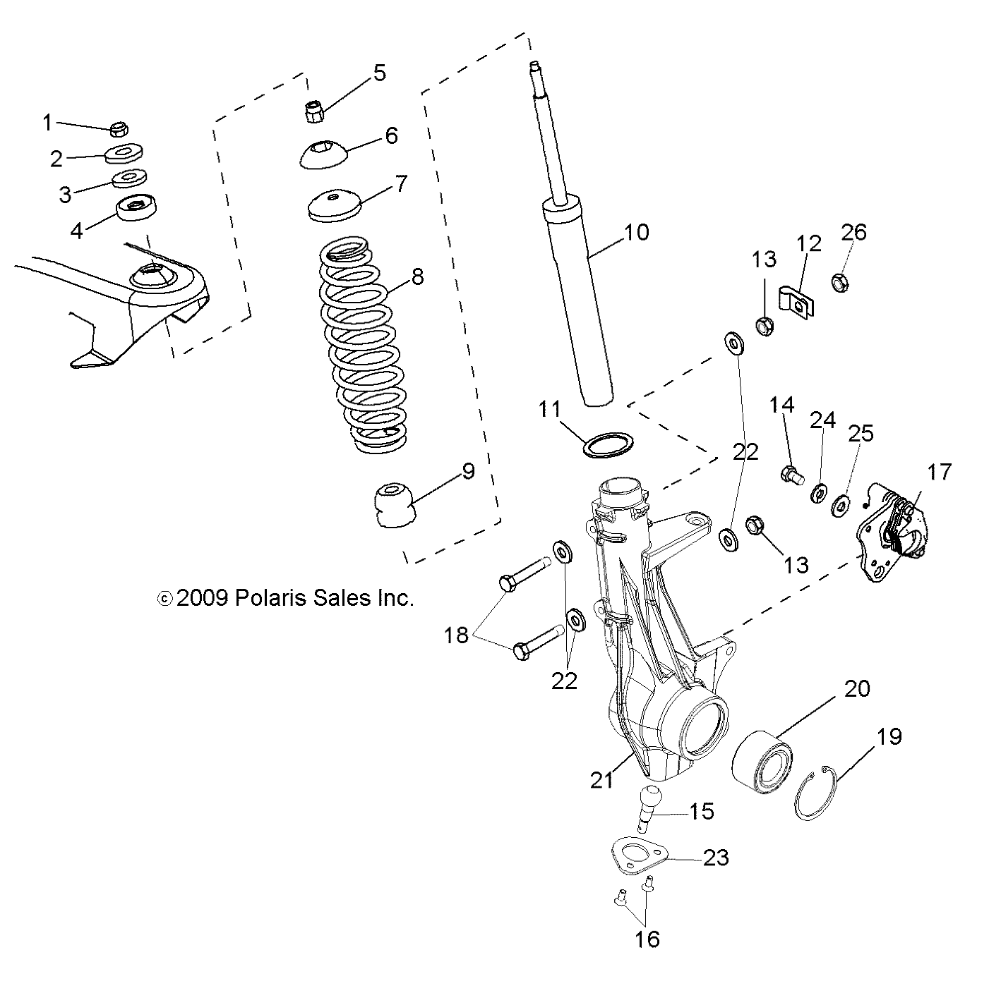 SUSPENSION, FRONT STRUT - R12WH50AG/AH/AK/AR (49RGRSUSPFRT10450)