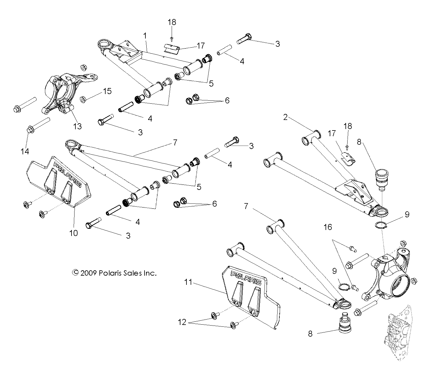 SUSPENSION, FRONT CONTROL ARMS - R11WH76AG/AR/WY76AE/AH/AJ (49RGRSUSPFRT108004X4)