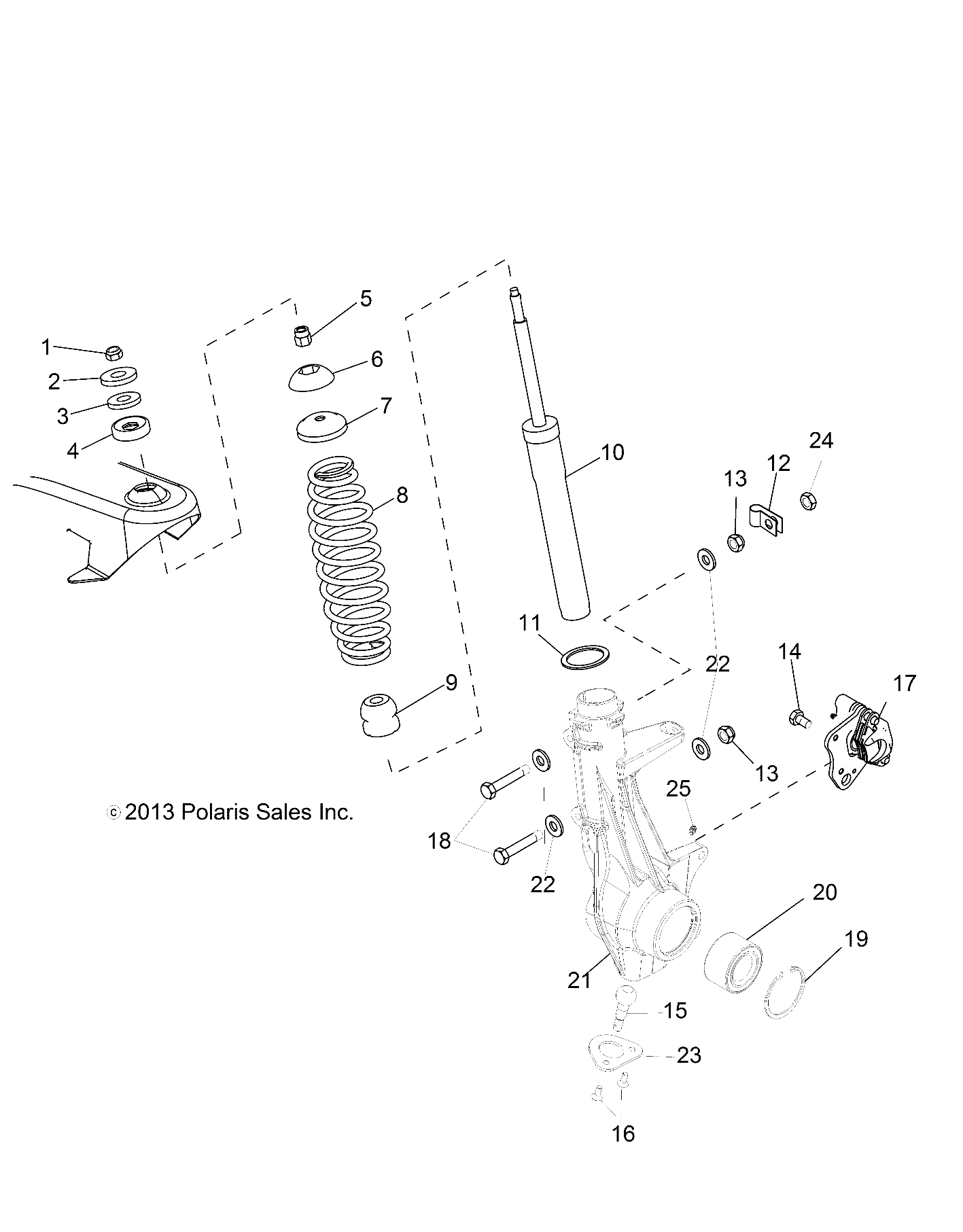 SUSPENSION, FRONT STRUT - R14RH57FX (49RGRSUSPFRT14570I)