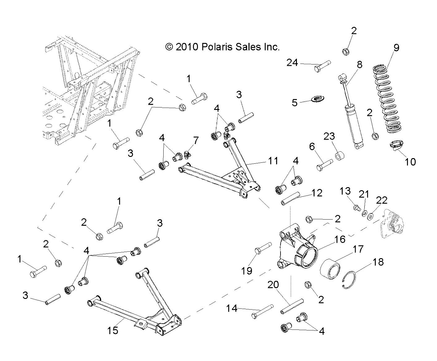 SUSPENSION, REAR - R12RH45AG/AH/AR (49RGRSUSPRR11400HO)