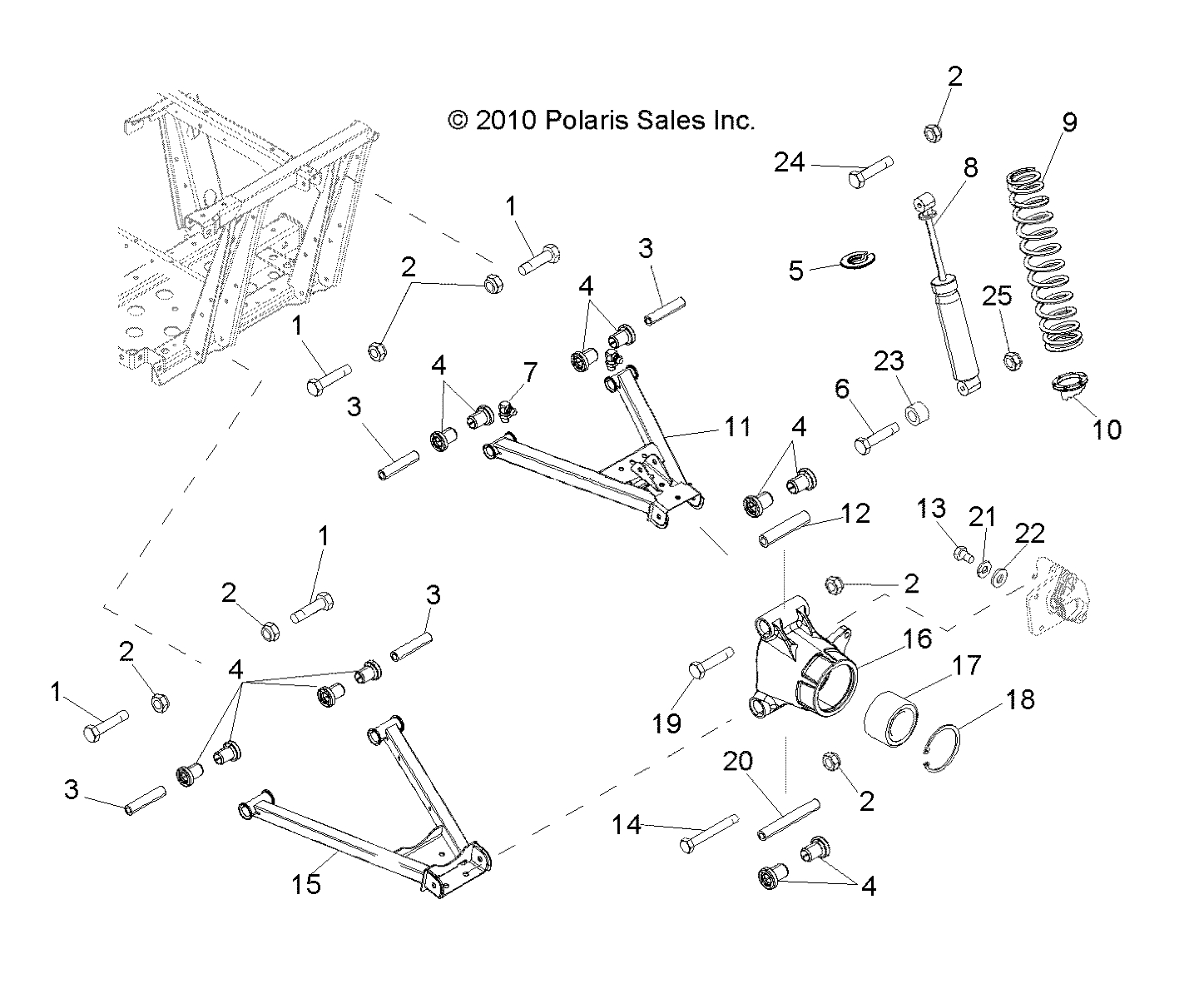 SUSPENSION, REAR - R11WH50AG/AH/AR (49RGRSUSPRR11500CREW)