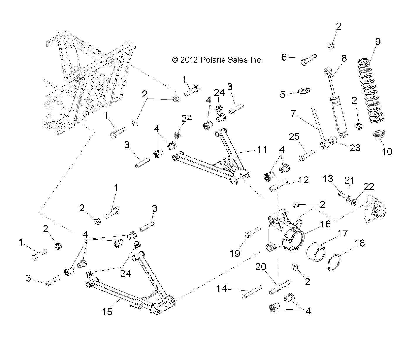 SUSPENSION, REAR - R18RMAE4G8/G9 (49RGRSUSPRR13EV)