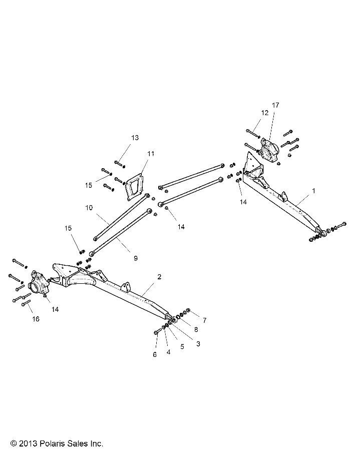 SUSPENSION, REAR CONTROL ARMS - Z14ST1EFX (49RGRSUSPRR14RZR1000)