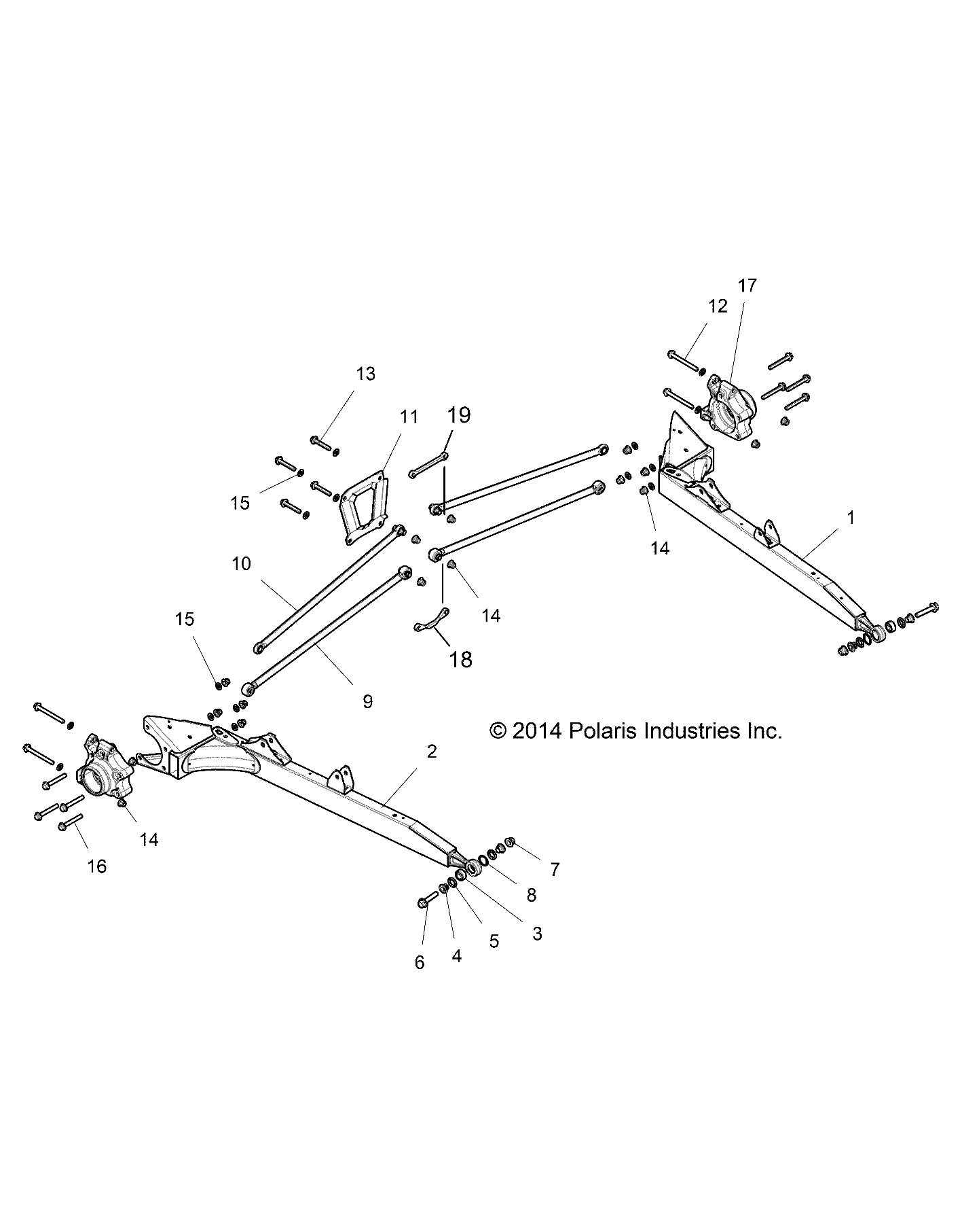 SUSPENSION, REAR CONTROL ARMS - Z16VFE99AF/AS/AM/M99AM (49RGRSUSPRR151000)