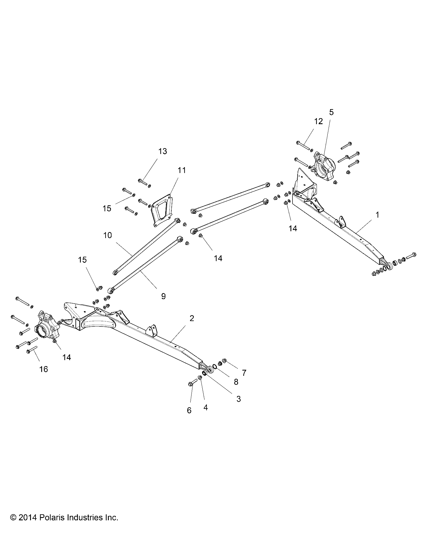 SUSPENSION, REAR CONTROL ARMS - Z15VFE99AT/AV/AP (49RGRSUSPRR1510004)