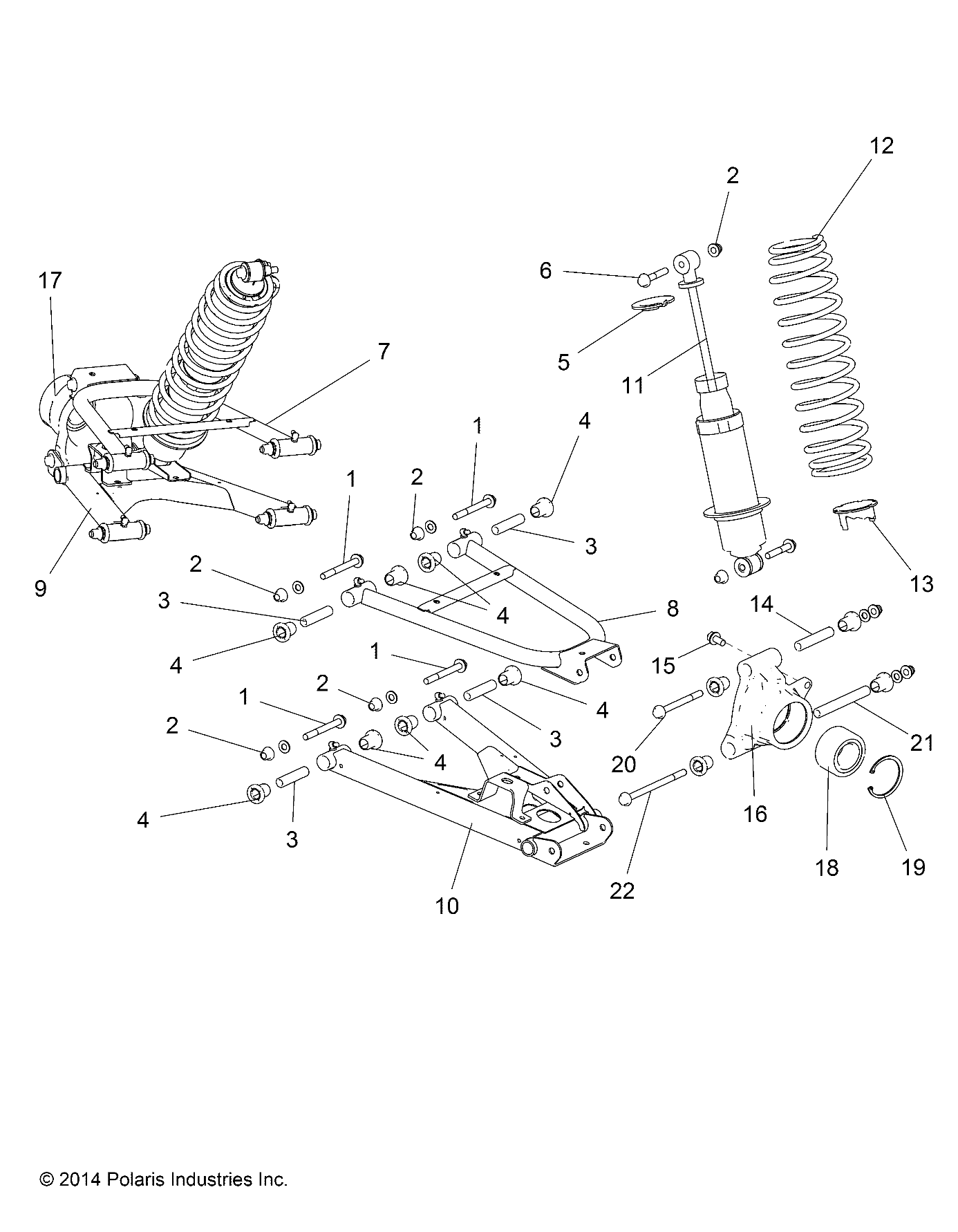 SUSPENSION, REAR - R15RTAD1AA/EA/ED1EA (49RGRSUSPRR151KDSL)